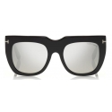 Tom Ford - Anna Sunglasses - Occhiali da Sole Cat-Eye in Acetato - Avana Leggera - FT0575 - Occhiali da Sole - Tom Ford Eyewear