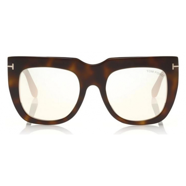 Tom Ford - Thea Sunglasses - Square Acetate Sunglasses - Havana Pink - FT0687 - Sunglasses - Tom Ford Eyewear