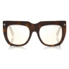 Tom Ford - Thea Sunglasses - Occhiali da Sole Quadrati in Acetato - Havana Rosa - FT0687 - Occhiali da Sole - Tom Ford Eyewear