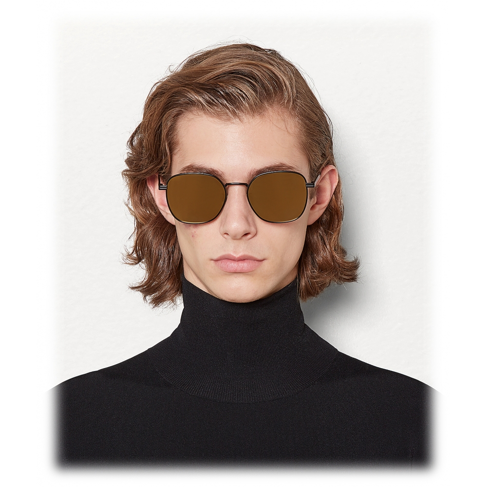 Bottega Veneta - Metal Square Sunglasses - Black - Sunglasses - Bottega ...