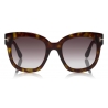 Tom Ford - Beatrix Sunglasses - Occhiali da Sole Quadrati in Acetato - Havana - FT0613 - Occhiali da Sole - Tom Ford Eyewear