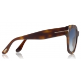 Tom Ford - Beatrix Sunglasses - Occhiali da Sole Quadrati in Acetato - Miele - FT0613 - Occhiali da Sole - Tom Ford Eyewear