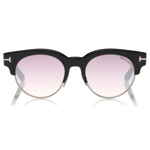 Tom Ford - Henri Sunglasses - Occhiali Rotondi in Metallo e Acetato - Nero - FT0598 - Occhiali da Sole - Tom Ford Eyewear