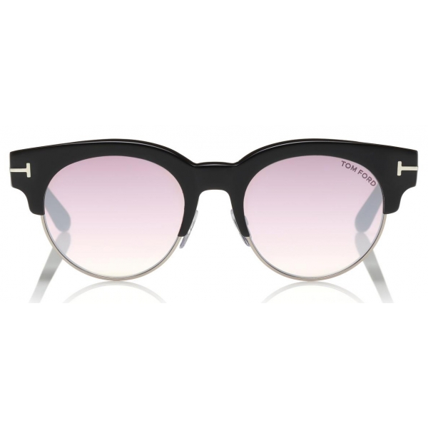 Tom Ford - Henri Sunglasses - Round Metal and Acetate Sunglasses - Black - FT0598 - Sunglasses - Tom Ford Eyewear