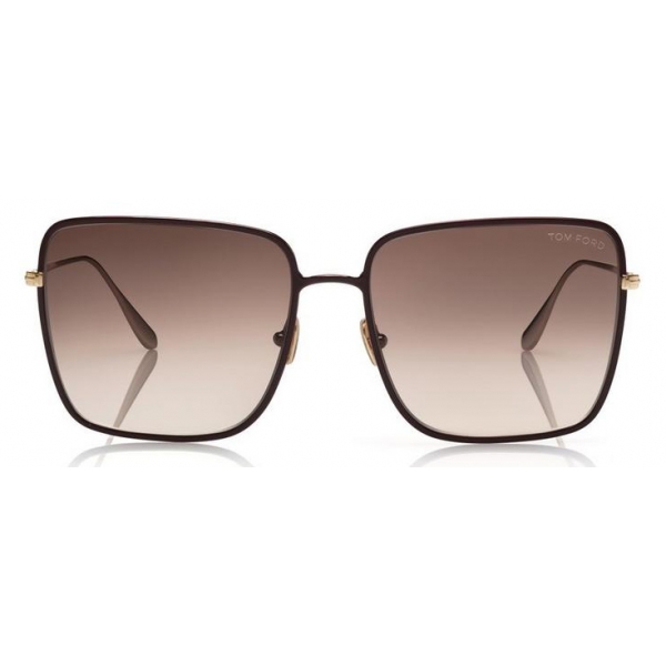 Tom Ford - Heather Sunglasses - Square Metal Sunglasses - Red - FT0739 - Sunglasses - Tom Ford Eyewear