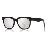 Tom Ford - Rhett Sunglasses - Occhiali da Sole Quadrati in Acetato - Nero - FT0714 - Occhiali da Sole - Tom Ford Eyewear