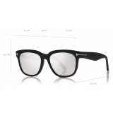 Tom Ford - Rhett Sunglasses - Occhiali da Sole Quadrati in Acetato - Nero - FT0714 - Occhiali da Sole - Tom Ford Eyewear
