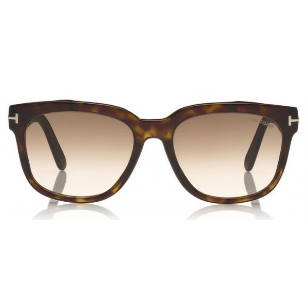 Tom Ford - Rhett Sunglasses - Occhiali da Sole Quadrati in Acetato - Avana Scuro - FT0714 - Occhiali da Sole - Tom Ford Eyewear