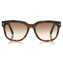 Tom Ford - Rhett Sunglasses - Occhiali da Sole Quadrati in Acetato - Avana Scuro - FT0714 - Occhiali da Sole - Tom Ford Eyewear