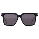 Bottega Veneta - Metal Oversize Square Sunglasses - Blue Ruthenium Grey - Sunglasses - Bottega Veneta Eyewear