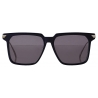 Bottega Veneta - Occhiali da Sole Squadrata Oversize in Metallo - Blu Rutenio Grigio - Occhiali da Sole - Bottega Veneta Eyewear