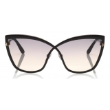 Tom Ford - Sandrine Sunglasses - Butterfly Acetate and Metal Sunglasses - Black - FT0715 - Sunglasses - Tom Ford Eyewear