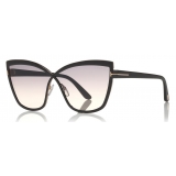 Tom Ford - Sandrine Sunglasses - Butterfly Acetate and Metal Sunglasses - Black - FT0715 - Sunglasses - Tom Ford Eyewear