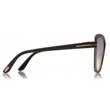 Tom Ford - Sandrine Sunglasses - Occhiali da Sole in e Metallo a Farfalla - Nero - FT0715 - Occhiali da Sole - Tom Ford Eyewear