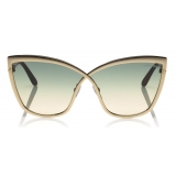 Tom Ford - Sandrine Sunglasses - Butterfly Acetate and Metal Sunglasses - Rose Gold - FT0715 - Sunglasses - Tom Ford Eyewear