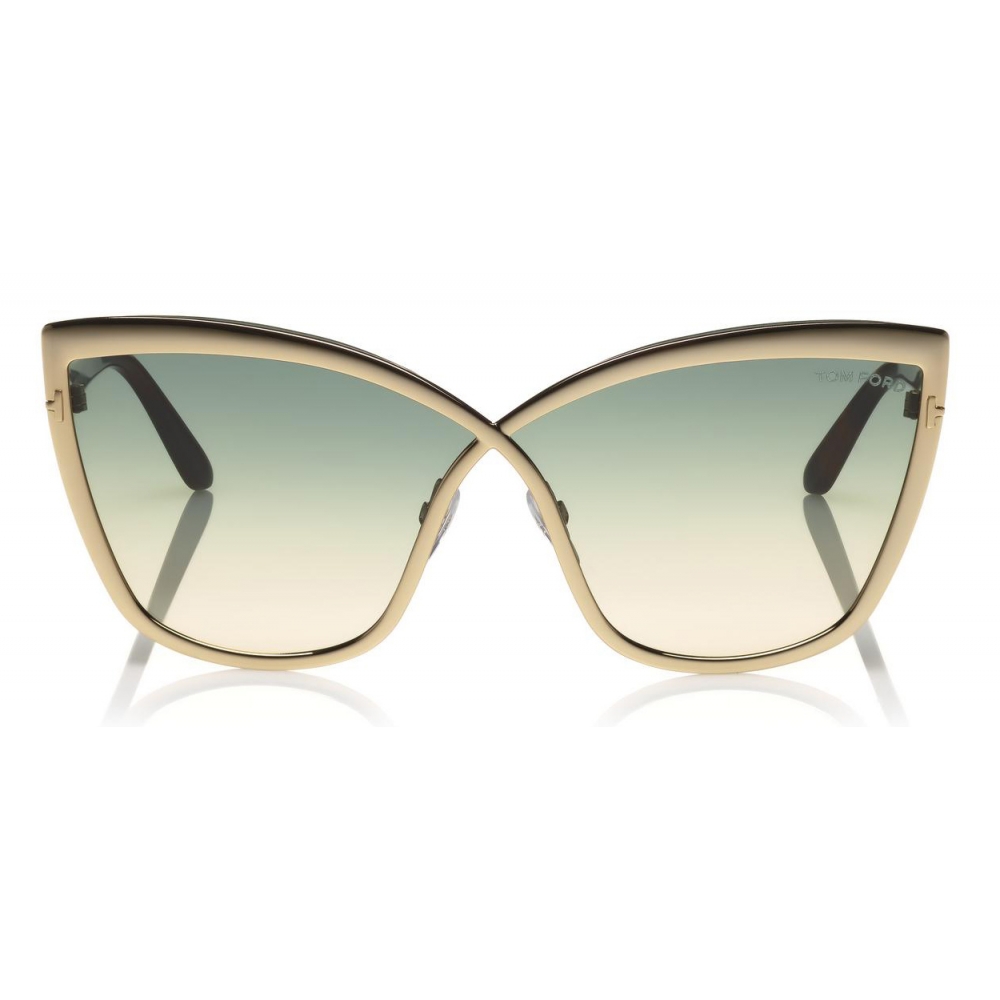 frokost Neuropati Tremble Tom Ford - Sandrine Sunglasses - Butterfly Acetate and Metal Sunglasses -  Rose Gold - FT0715 - Sunglasses - Tom Ford Eyewear - Avvenice