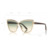 Tom Ford - Sandrine Sunglasses - Butterfly Acetate and Metal Sunglasses - Rose Gold - FT0715 - Sunglasses - Tom Ford Eyewear