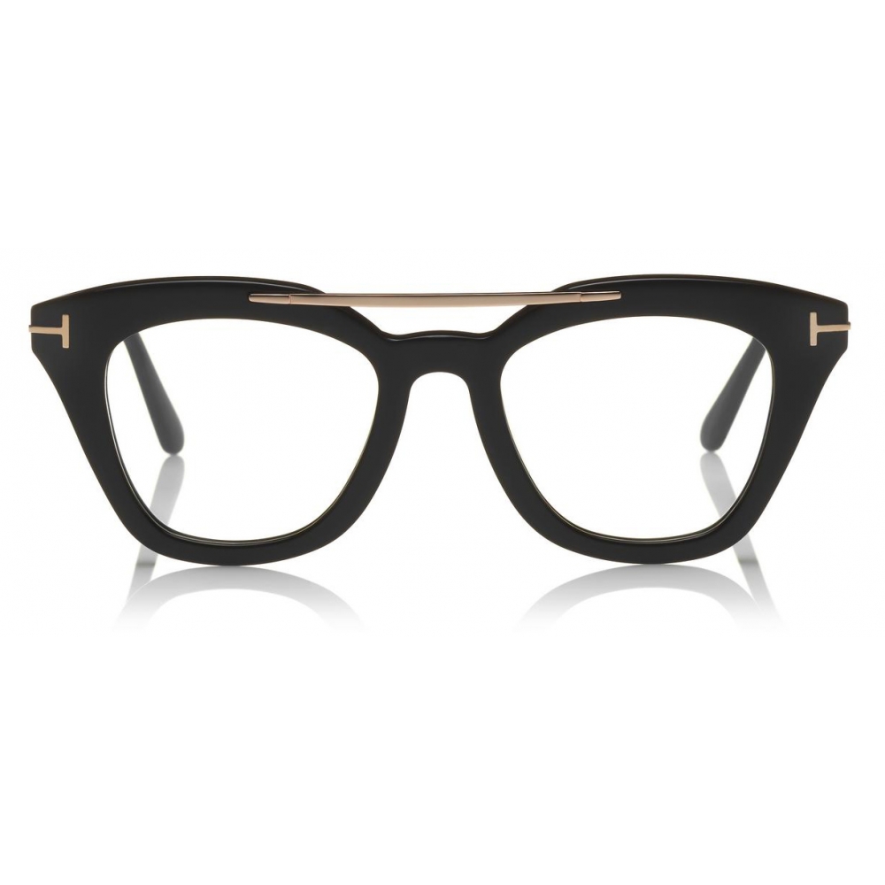 Tom Ford - Anna Optical Glasses - Cat-Eye Acetate Optical Glasses - Black -  FT0575-O - Optical Glasses - Tom Ford Eyewear - Avvenice