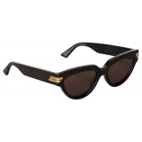 Bottega Veneta - Acetate Cat-Eye Sunglasses - Dark Havana Brown - Sunglasses - Bottega Veneta Eyewear