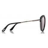 Tom Ford - Mia Sunglasses - Round Metal Sunglasses - Ruthenium - FT0574 - Sunglasses - Tom Ford Eyewear