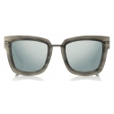 Tom Ford - Lara Sunglasses - Occhiali Quadrati in Acetato - Grigio Argento - FT0573 - Occhiali da Sole - Tom Ford Eyewear