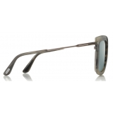 Tom Ford - Lara Sunglasses - Square Acetate Sunglasses - Grey Silver - FT0573 - Sunglasses - Tom Ford Eyewear