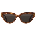 Bottega Veneta - Acetate Cat-Eye Sunglasses - Radica Grey - Sunglasses - Bottega Veneta Eyewear