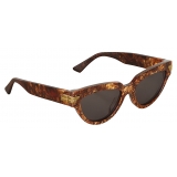 Bottega Veneta - Acetate Cat-Eye Sunglasses - Radica Grey - Sunglasses - Bottega Veneta Eyewear