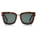 Tom Ford - Lara Sunglasses - Square Acetate Sunglasses - Grey Havana - FT0573 - Sunglasses - Tom Ford Eyewear