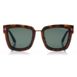 Tom Ford - Lara Sunglasses - Square Acetate Sunglasses - Grey Havana - FT0573 - Sunglasses - Tom Ford Eyewear