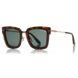 Tom Ford - Lara Sunglasses - Square Acetate Sunglasses - Grey Havana - FT0573 - Sunglasses - Tom Ford Eyewear