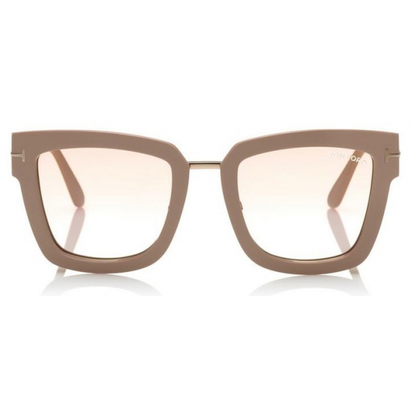 Tom Ford - Lara Sunglasses - Occhiali da Sole Quadrati in Acetato - Rosa - FT0573 - Occhiali da Sole - Tom Ford Eyewear