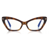 Tom Ford - Double Clip On Optical Glasses - Butterfly Optical Glasses - Havana - FT5643-B - Optical Glasses - Tom Ford Eyewear