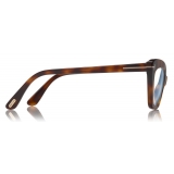 Tom Ford - Double Clip On Optical Glasses - Occhiali a Farfalla - Avana - FT5643-B - Occhiali da Vista - Tom Ford Eyewear