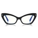 Tom Ford - Double Clip On Optical Glasses - Butterfly Optical Glasses - Black - FT5643-B - Optical Glasses - Tom Ford Eyewear
