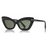 Tom Ford - Double Clip On Optical Glasses - Butterfly Optical Glasses - Black - FT5643-B - Optical Glasses - Tom Ford Eyewear