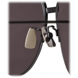 Bottega Veneta - Metal Aviator Sunglasses - Grey Black - Sunglasses - Bottega Veneta Eyewear