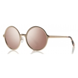 Tom Ford - Ava Sunglasses - Occhiali Rotondi in Metallo - Oro Rosa Sfumato - FT0572 - Occhiali da Sole - Tom Ford Eyewear