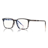 Tom Ford - Blue Block Optical Glasses - Occhiali Quadrati - Avana Chiara - FT5607-B - Occhiali da Vista - Tom Ford Eyewear