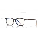 Tom Ford - Blue Block Optical Glasses - Occhiali Quadrati - Avana Chiara - FT5607-B - Occhiali da Vista - Tom Ford Eyewear