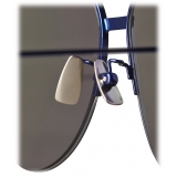 Bottega Veneta - Occhiali da Sole Aviatore in Metallo - Blu - Occhiali da Sole - Bottega Veneta Eyewear