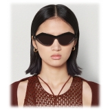 Bottega Veneta - Occhiali da Sole Geometrici Cat-Eye - Nero Fumo - Occhiali da Sole - Bottega Veneta Eyewear