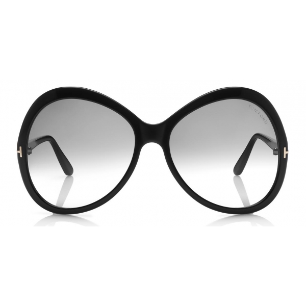 Tom Ford - Rose Sunglasses - Occhiali da Sole Ovale in Acetato - Nero - FT0765 - Occhiali da Sole - Tom Ford Eyewear