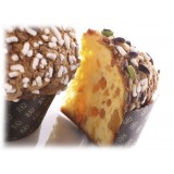 Vincente Delicacies - Panettone con Mandorle, Uvetta e Canditi d’Arancia - Mandorlo - Artigianale Incartato a Mano