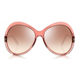 Tom Ford - Rose Sunglasses - Occhiali da Sole Ovale in Acetato - Rosa - FT0765 - Occhiali da Sole - Tom Ford Eyewear