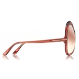 Tom Ford - Rose Sunglasses - Occhiali da Sole Ovale in Acetato - Rosa - FT0765 - Occhiali da Sole - Tom Ford Eyewear