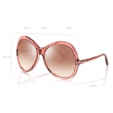 Tom Ford - Rose Sunglasses - Occhiali da Sole Ovale in Acetato - Rosa - FT0765 - Occhiali da Sole - Tom Ford Eyewear