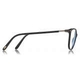 Tom Ford - Blue Block Optical Glasses - Occhiali Rotondi in Acetato - Nero - FT5616-B - Occhiali da Vista - Tom Ford Eyewear