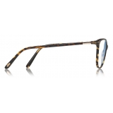 Tom Ford - Blue Block Optical Glasses - Round Optical Glasses - Dark Havana - FT5616-B - Optical Glasses - Tom Ford Eyewear