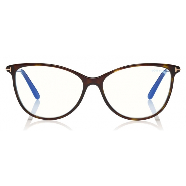 Tom Ford - Blue Block Optical Glasses - Round Optical Glasses - Havana - FT5616-B - Optical Glasses - Tom Ford Eyewear